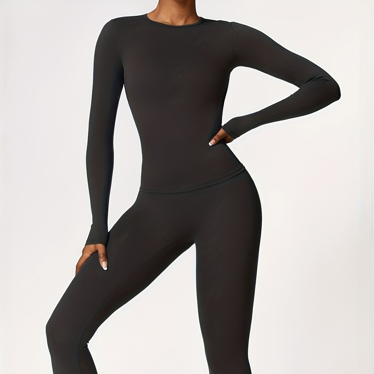 Pilates & Yoga With Harna - Tight-fitting yoga suit slim long-sleeved outdoor