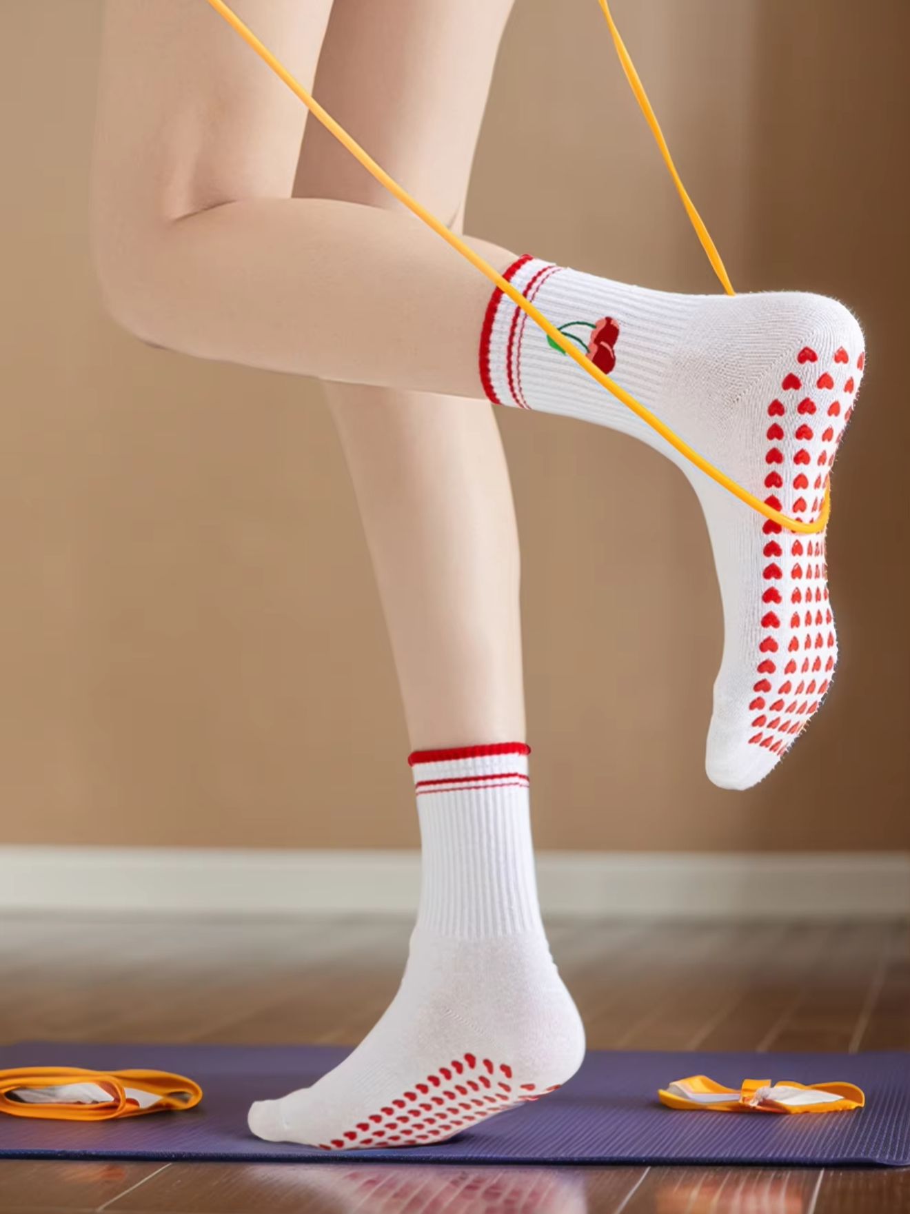 Pilates & Yoga With Harna - 1 Pairs Cross-Border Professional Yoga Socks,