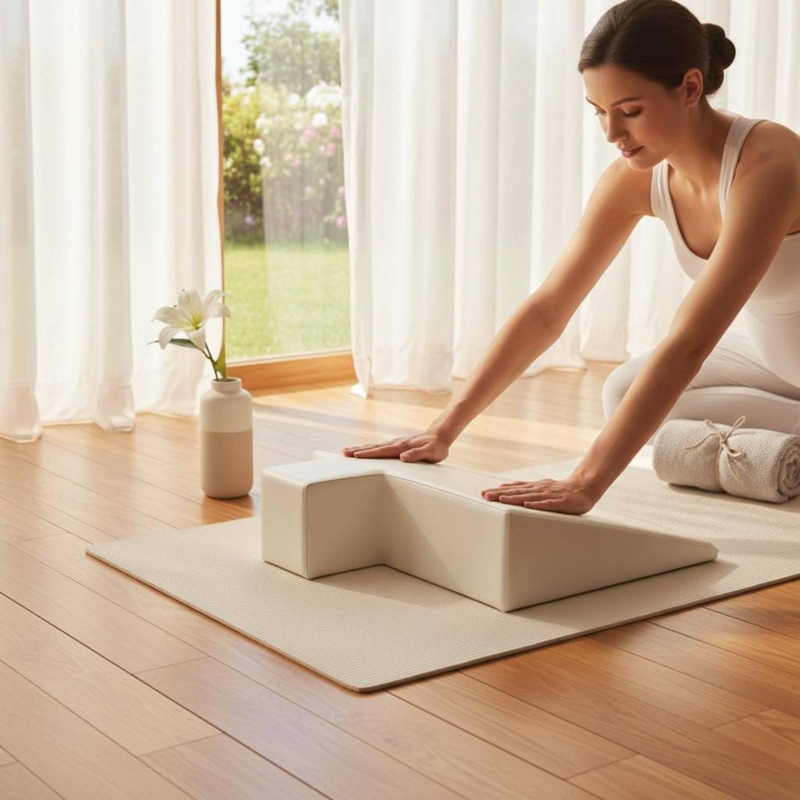 Pilates & Yoga With Harna - Maternity Support Cushion Dense Foam Exercise