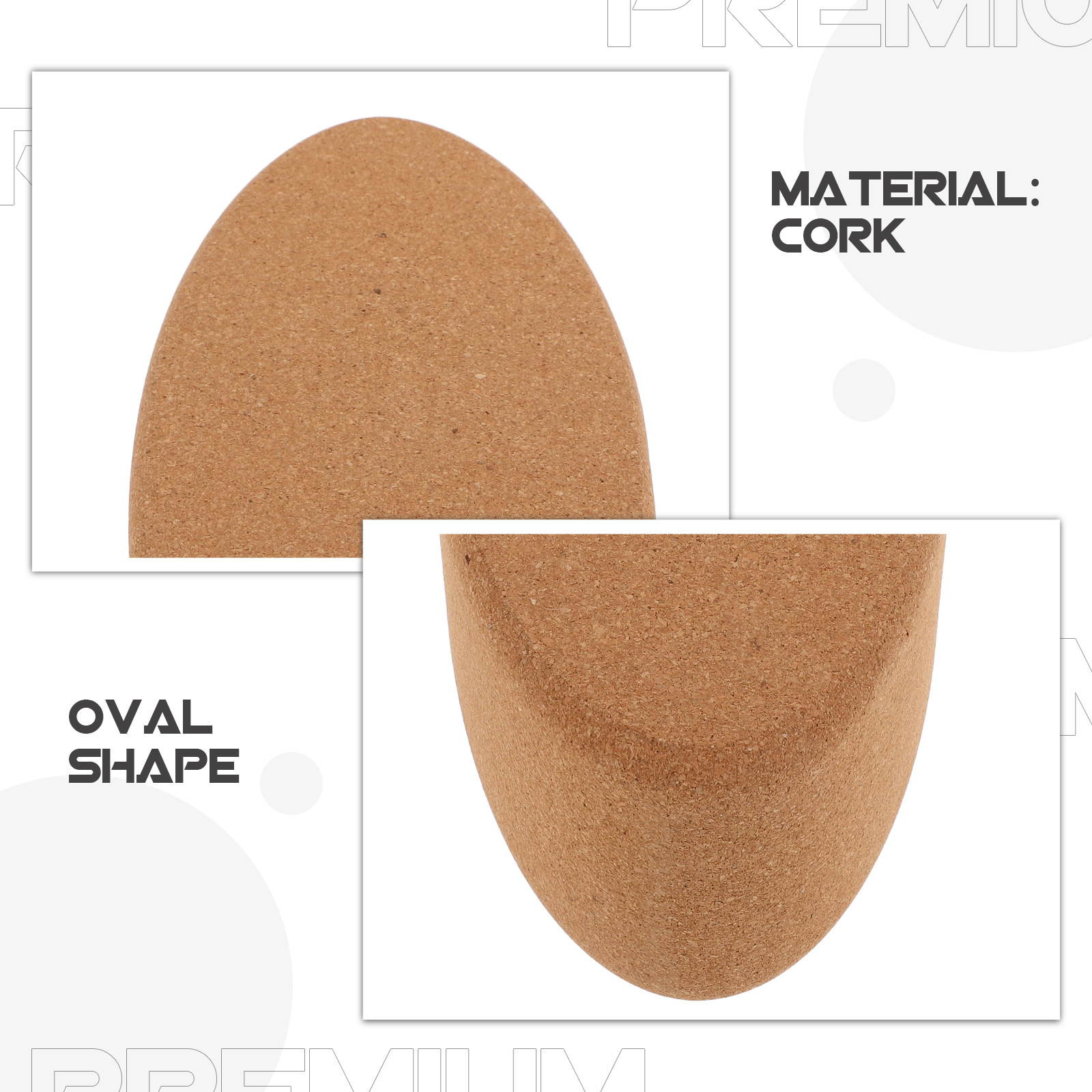 Oval Cork Yoga Block Premium D - Yoga Block Cork recension och pris
