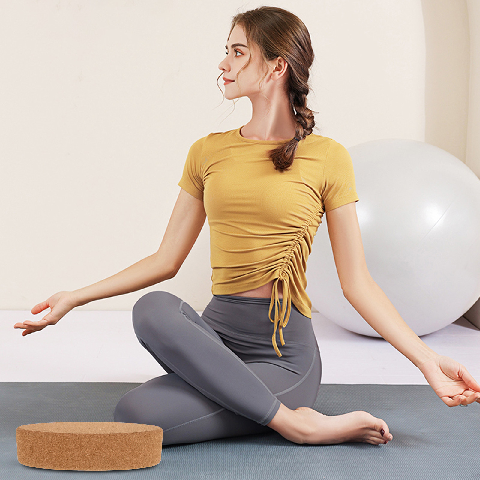 Oval Cork Yoga Block Premium D - Yoga Block Cork recension och pris