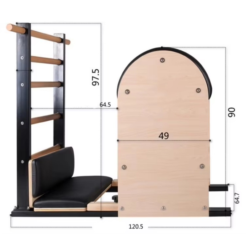 YTYIN Steel Ladder Barrel Wood - Pilates Yoga Body recension och pris