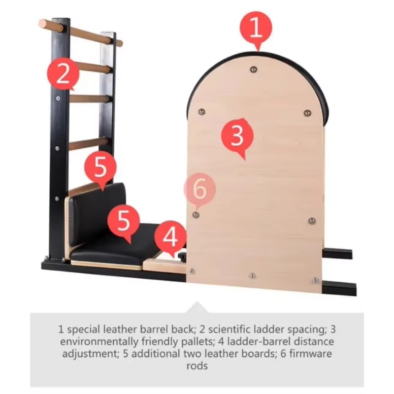 YTYIN Steel Ladder Barrel Wood - Pilates Yoga Body recension och pris
