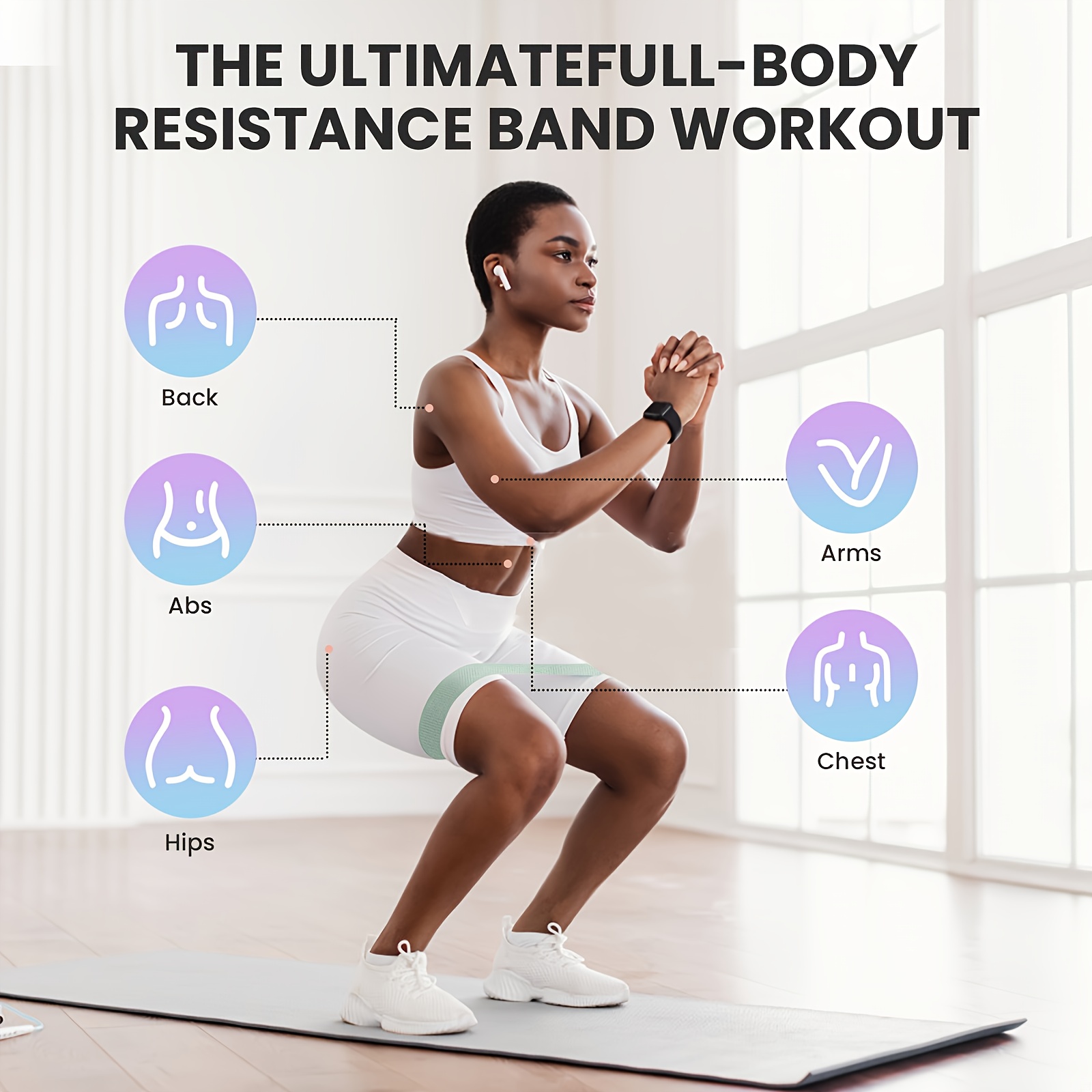 Fitness Resistance Bands with  - Pilates Yoga Body recension och pris