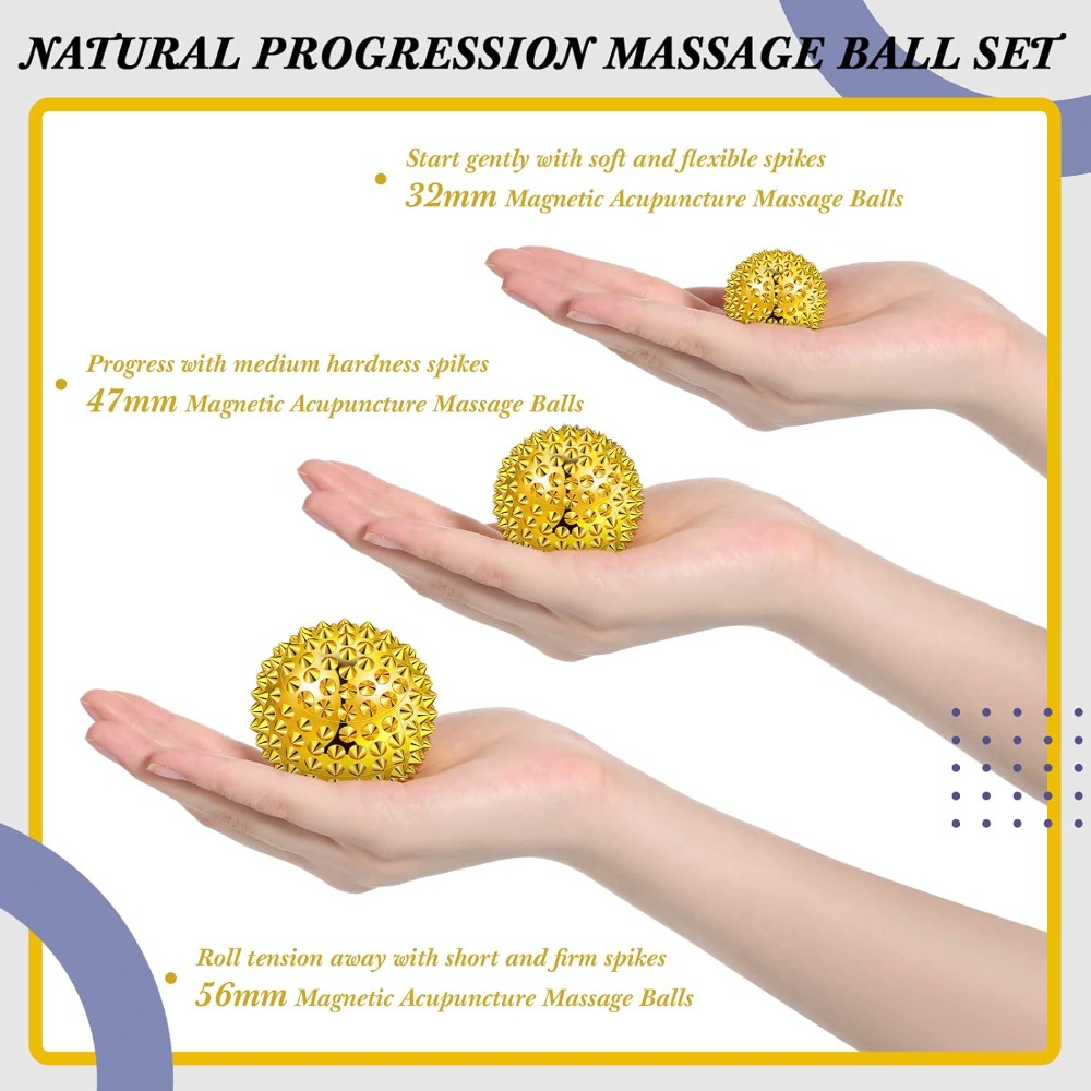 6Pcs/Set Magnetic Massage Ball - Acupressure Ball Set recension och pris