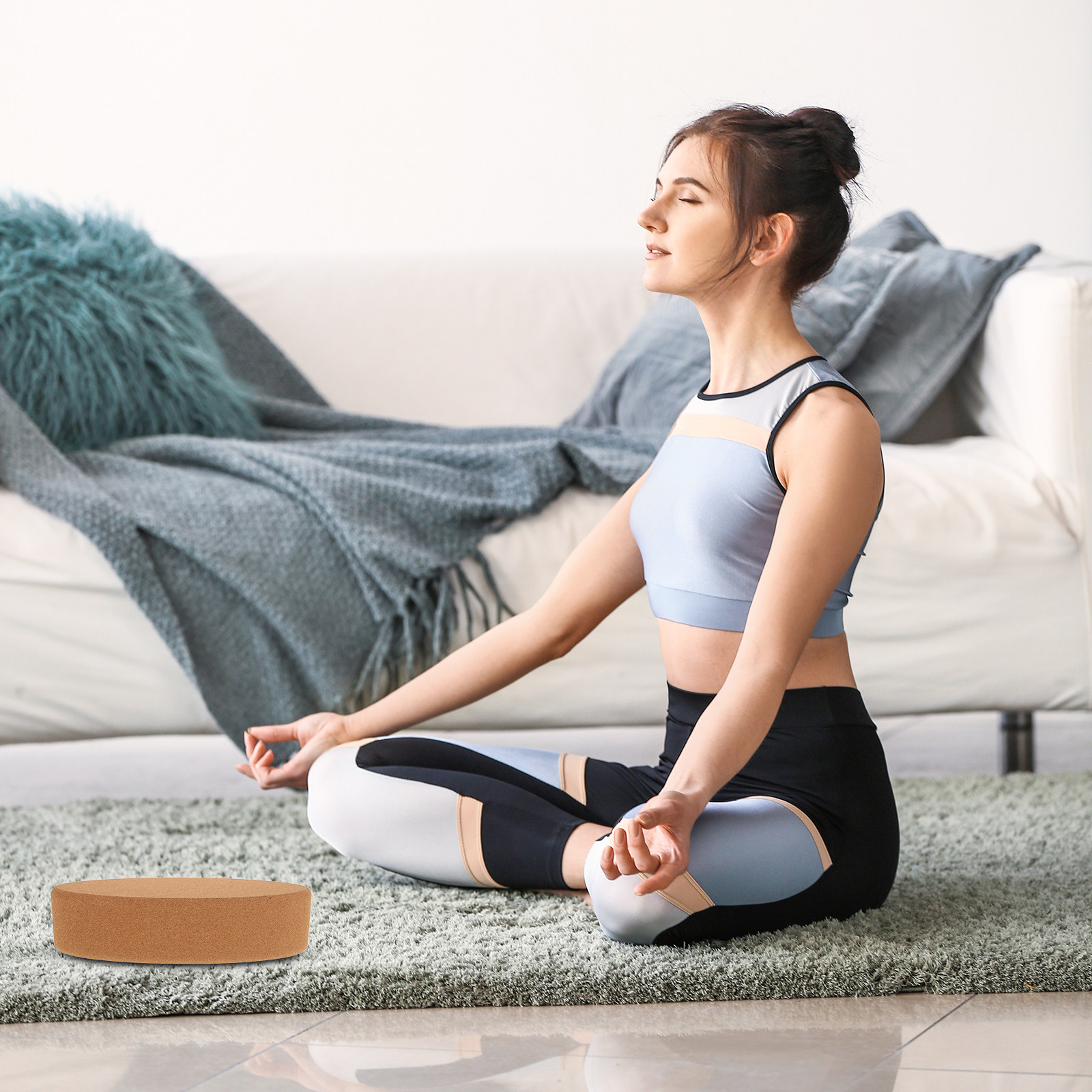 Oval Shaped Cork Yoga Block Su - Yoga Block Cork recension och pris