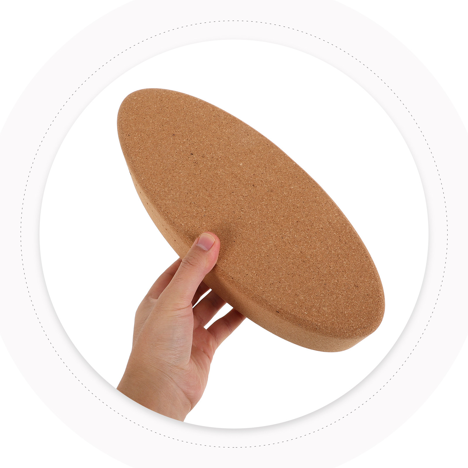 Oval Shaped Cork Yoga Block Su - Yoga Block Cork recension och pris