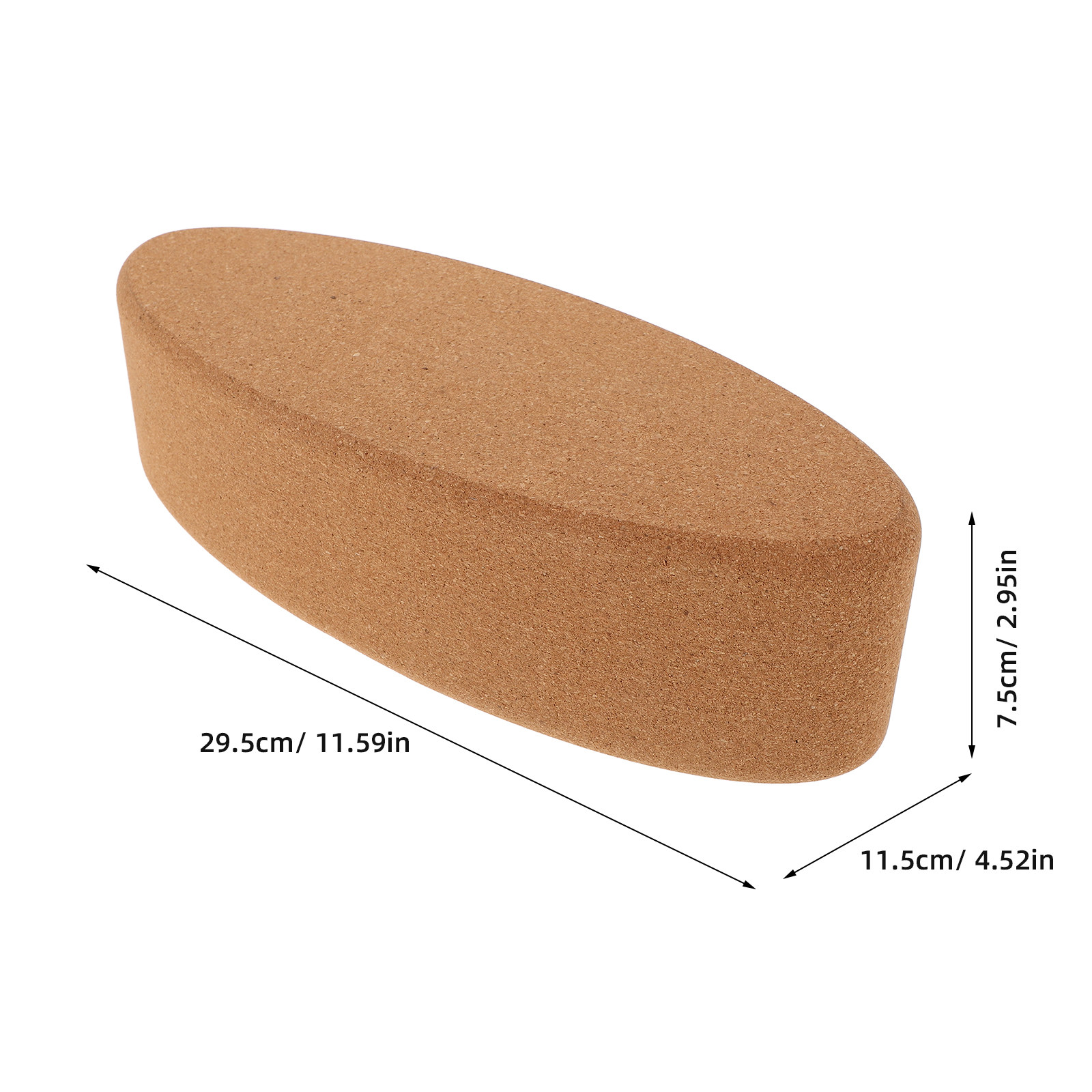 Oval Shaped Cork Yoga Block Su - Yoga Block Cork recension och pris