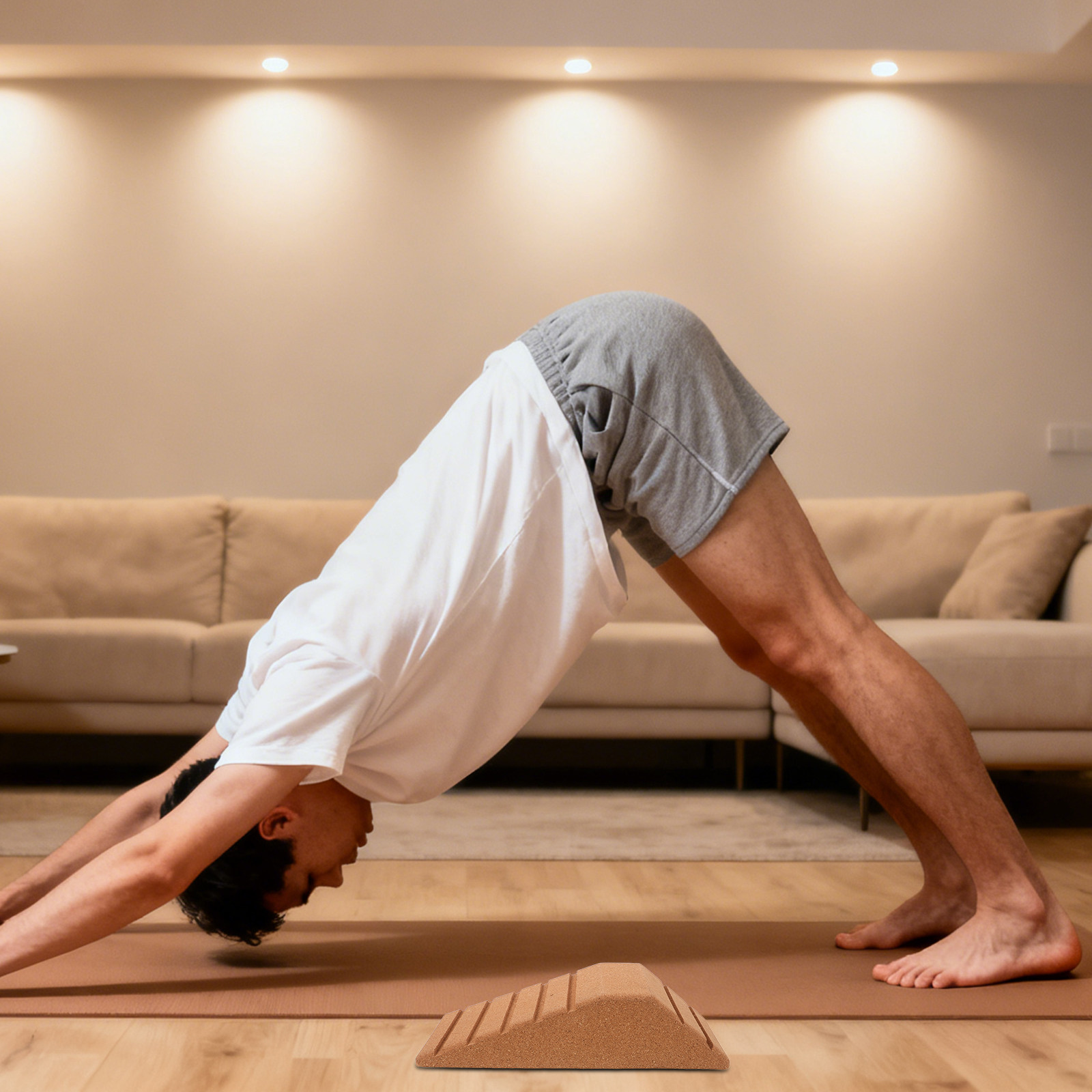 Cork Squat Trapezoid Yoga Bloc - Yoga Block Cork recension och pris